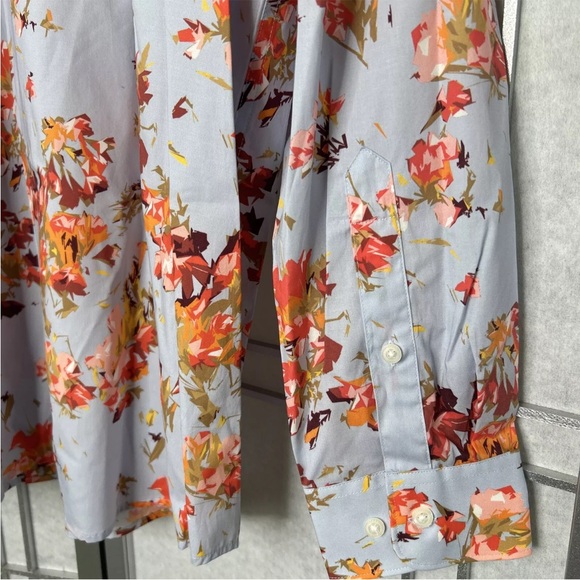 New Perry Ellis Long Sleeve Button Down Shirt Stretch Heather Sz 2X Men - Picture 5 of 10